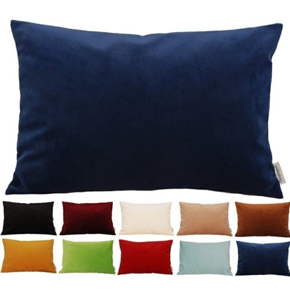 Navy Velvet Pillowcase